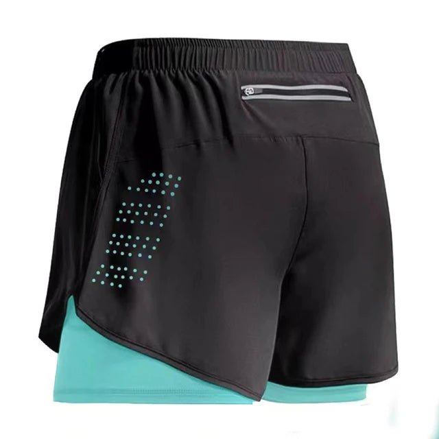 2023 Sport Shorts Men Sportswear Double-deck Training Short Pant Summer 2 In 1 Beach Homme Clothing Jogging Gym Running Shorts - Too-Eazy