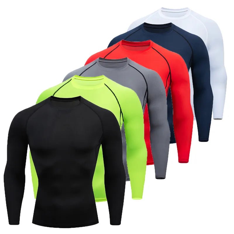 Men Workout Long Sleeve T- shirt Spring Autumn Gym Running Sport Men's T-shirts Fitness Sportswear Outdoor Tops For Men Clothes - Too-Eazy