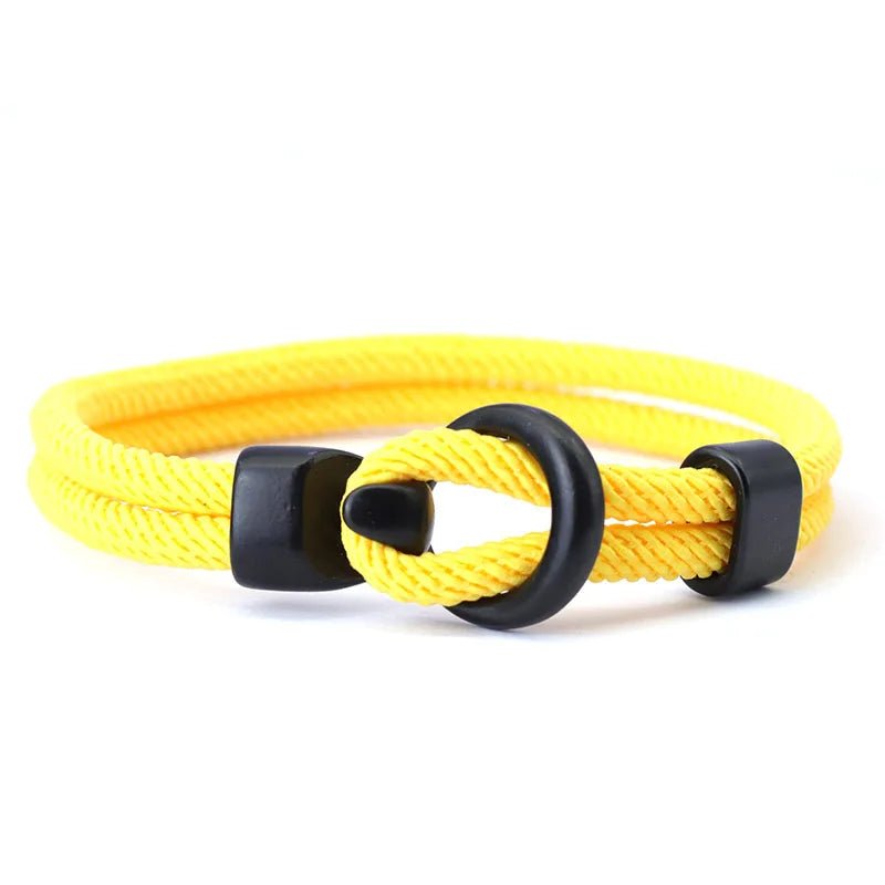 2024 Fashion Rope Bracelet Men Double Layer Outdoor Camping Braclet Homme Accessories Survival Paracord Braslet Gift For Him - Too-Eazy