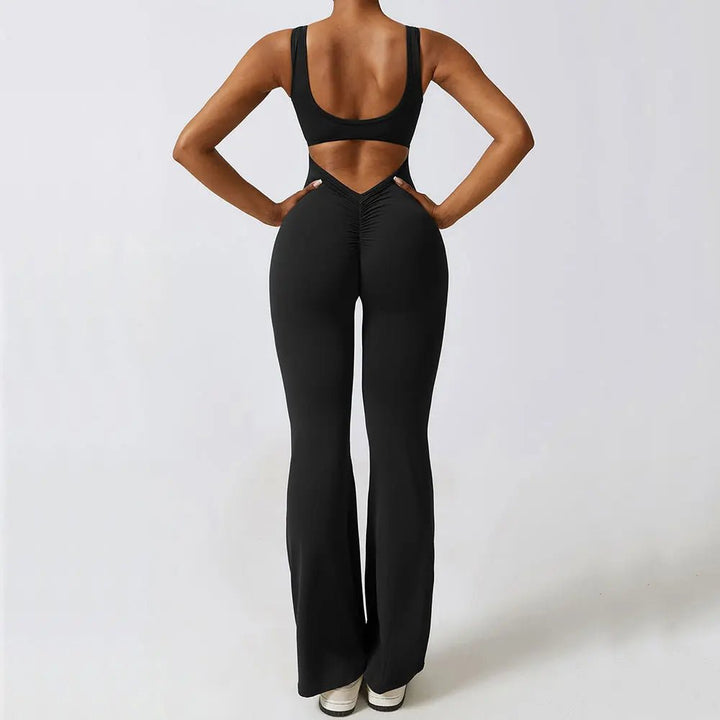 New Gym Set Women Training Yoga Suit Sportswear Women Sports Jumpsuit Fitness Rompers Stretch Female Push Up Workout Bodysuits - Too-Eazy