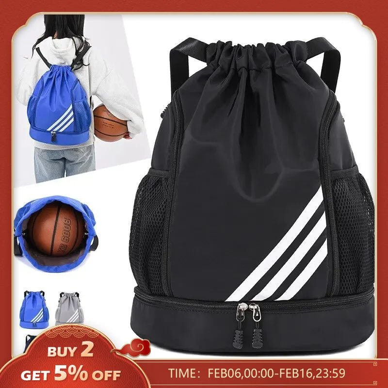 Sport Basketball Backpack Travel Outdoor Waterproof Swimming Fitness Travel Sports Bag Basketball Pouch Hiking Climbing Backpack - Too-Eazy