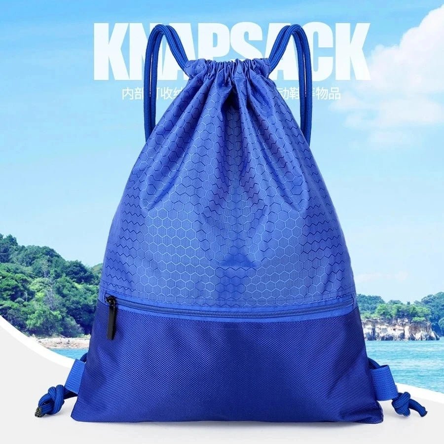 Outdoor Sport Storage Bag Thick Rope Ball Bag Gym Bag Large Capacity Nylon Waterproof Zipper Backpack Fitness Bag - Too-Eazy