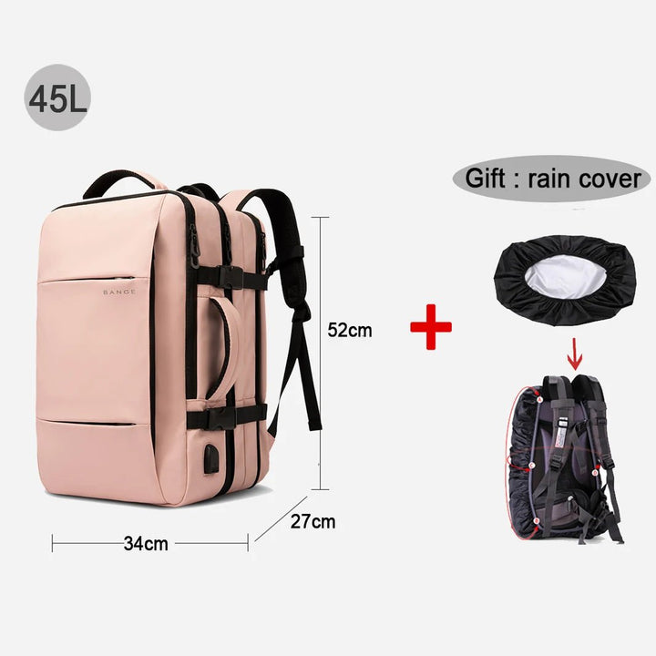 Travel Backpack Men Business Aesthetic Backpack School Expandable USB Bag Large Capacity 17.3 Laptop Waterproof Fashion Backpack - Too-Eazy