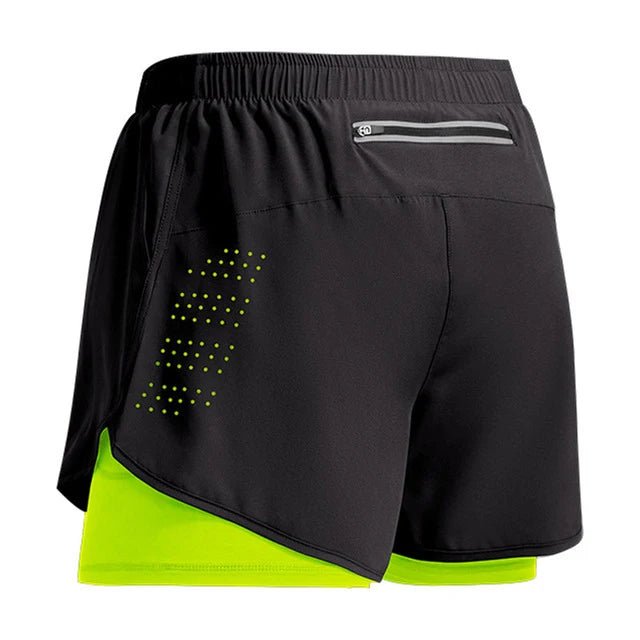 2023 Sport Shorts Men Sportswear Double-deck Training Short Pant Summer 2 In 1 Beach Homme Clothing Jogging Gym Running Shorts - Too-Eazy