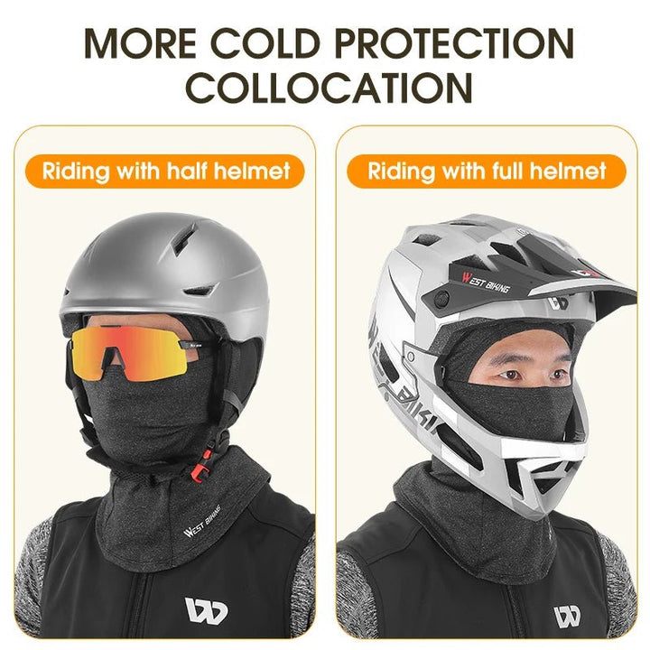 WEST BIKING Winter Warm Balaclava Hat Breathable Cycling Cap Outdoor Sport Full Face Cover Scarf Motorcycle Bike Helmet Liner - Too-Eazy