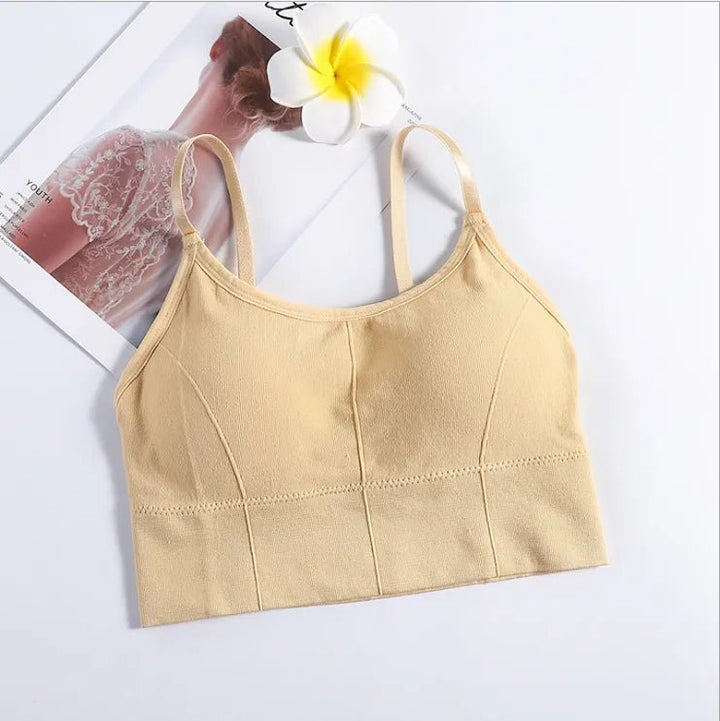 Women Sexy Crop Tops Bra Tube Top Female Streetwear Sleeveless Seamless Sports Bra Crop Camis Top Tee Bandeau Top Basic Tank - Too-Eazy