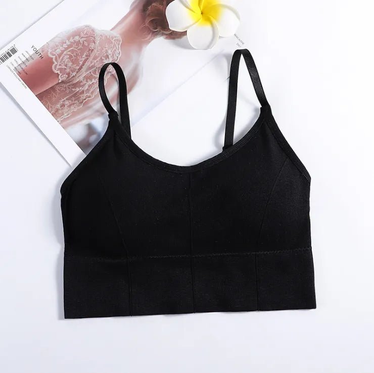 Women Sexy Crop Tops Bra Tube Top Female Streetwear Sleeveless Seamless Sports Bra Crop Camis Top Tee Bandeau Top Basic Tank - Too-Eazy