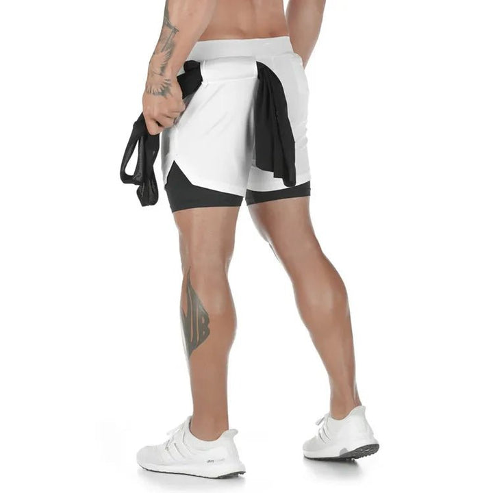 Camo Running Shorts Men Gym Sports Shorts 2 In 1 Quick Dry Workout Training Gym Fitness Jogging Short Pants Summer Men Shorts - Too-Eazy