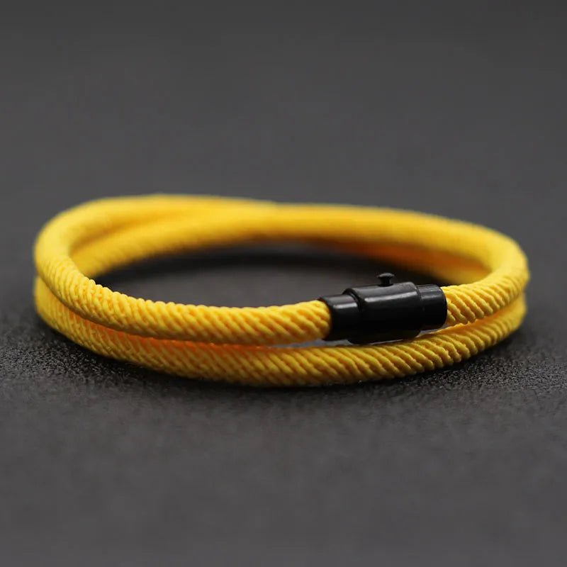 New Minimalist Men Rope Bracelet Double Layer Survival Braclet Homme Accessories Boyfriend Gift Magnet Buckle Pulsera Hombre - Too-Eazy