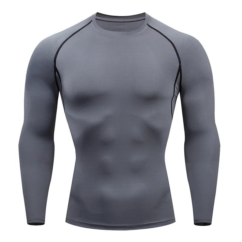 Men Workout Long Sleeve T- shirt Spring Autumn Gym Running Sport Men's T-shirts Fitness Sportswear Outdoor Tops For Men Clothes - Too-Eazy