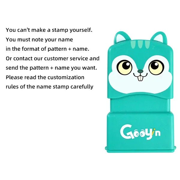 Customized Name Stamp Paints Personal Student Child Baby Engraved Waterproof Non-fading Kindergarten Cartoon Clothing Name Seal - Too-Eazy