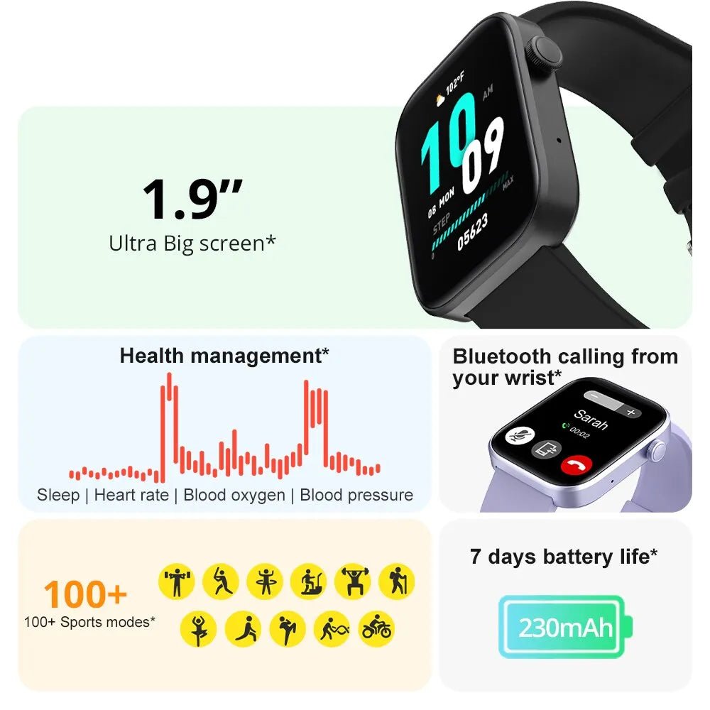 COLMI P71 Voice Calling Smartwatch Men Health Monitoring IP68 Waterproof Smart Notifications Voice Assistant Smart Watch Women - Too-Eazy