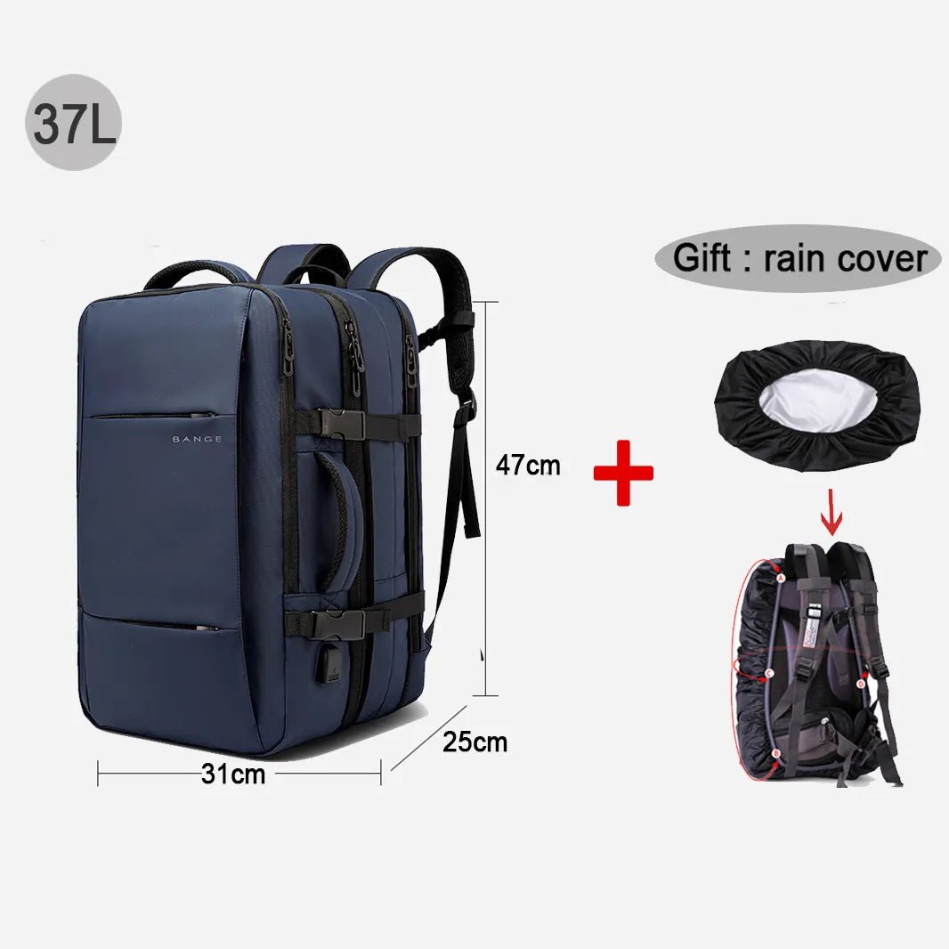 Travel Backpack Men Business Aesthetic Backpack School Expandable USB Bag Large Capacity 17.3 Laptop Waterproof Fashion Backpack - Too-Eazy