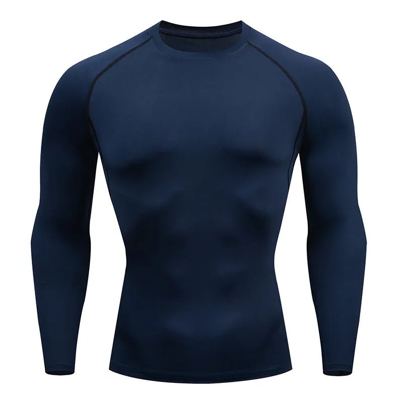 Men Workout Long Sleeve T- shirt Spring Autumn Gym Running Sport Men's T-shirts Fitness Sportswear Outdoor Tops For Men Clothes - Too-Eazy