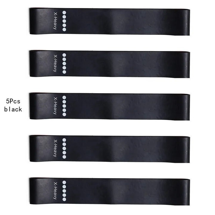 5Pcs/Set Yoga Resistance Rubber Bands Bodybuilding Elastic Bands Pilates Exercise Workout Bands Expander Belt Fitness Equipment - Too-Eazy