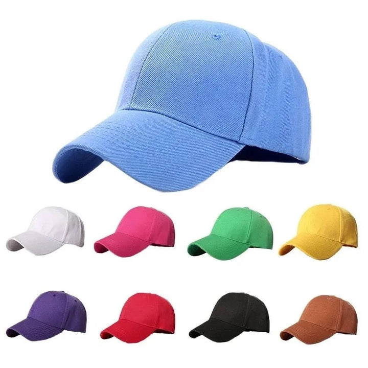 Men Women Multiple Colour Baseball Cap Peaked Cap Solid Color Adjustable Unisex Spring Summer Dad Hat Shade Sport Baseball Hats - Too-Eazy