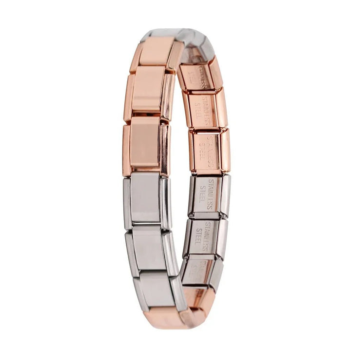 Hapiship New Women's Jewelry 9mm Width Itanlian Elastic Charm Bracelet Fashion Stainless Steel Bangle ST- - Too-Eazy