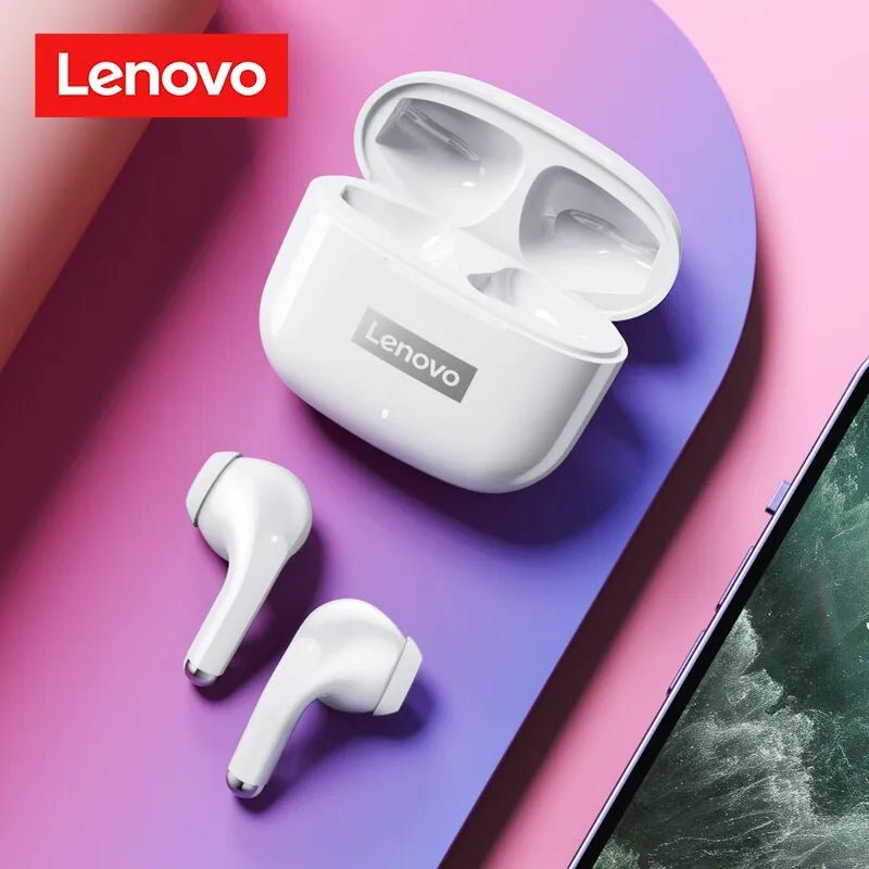 Lenovo LP40 Pro Earphones Bluetooth 5.0 Wireless Sports Headphone Waterproof Earbuds with Mic Touch Control TWS Headset - Too-Eazy