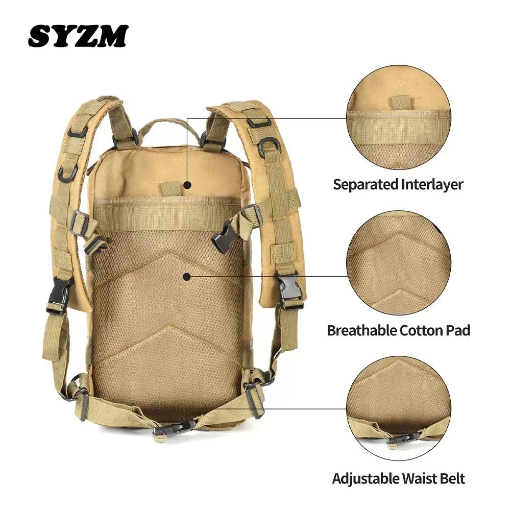 SYZM 50L/30L Hiking Backpack Outdoor Sport Camping Backpack Multifunctional Hunting Fishing Backpack Military Tactical Back Pack - Too-Eazy