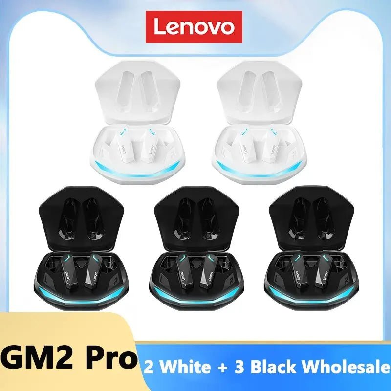 Lenovo GM2 Pro Bluetooth 5.3 Earphones Sports Headset Wireless In-Ear Gaming Low Latency Dual Mode Music Headphones New - Too-Eazy