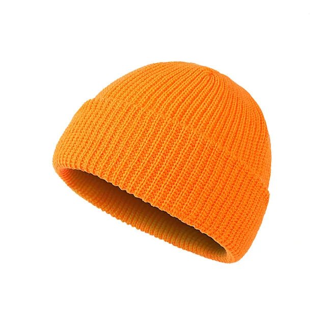 Rimiut Knitted Hat for Men & Women Caps Wool Fashion Simple Warm Skullies Beanies Solid Autumn Winter Beanie Cap Trendy Style - Too-Eazy