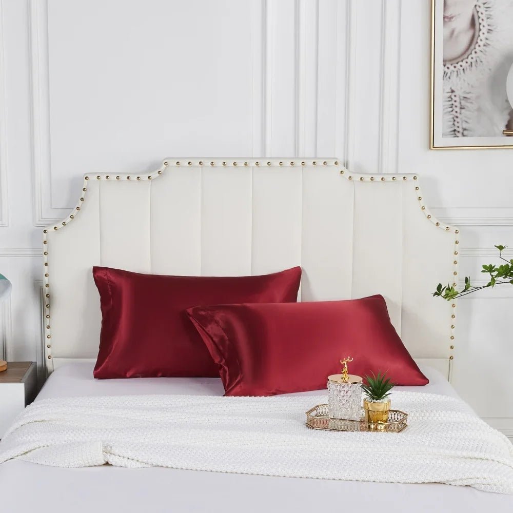 Natural Mulberry Silk Pillowcase White Black Grey Khaki Blue Pink Sliver Bed Pillow Covers Luxury Cases Home Bedding Decor - Too-Eazy