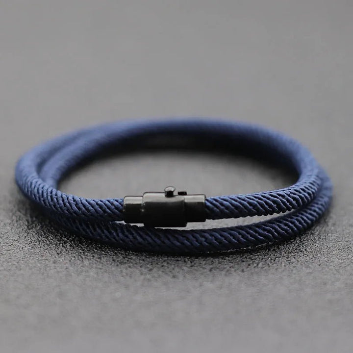 New Minimalist Men Rope Bracelet Double Layer Survival Braclet Homme Accessories Boyfriend Gift Magnet Buckle Pulsera Hombre - Too-Eazy