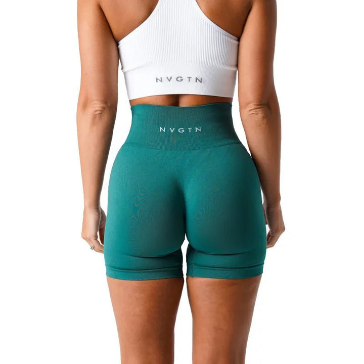 NVGTN Spandex Solid Seamless Shorts Women Soft Workout Tights Fitness Outfits Yoga Pants Gym Wear - Too-Eazy