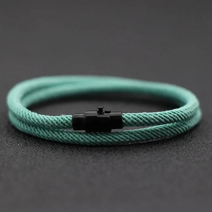 New Minimalist Men Rope Bracelet Double Layer Survival Braclet Homme Accessories Boyfriend Gift Magnet Buckle Pulsera Hombre - Too-Eazy