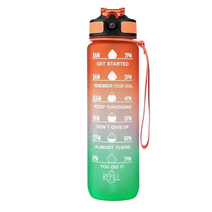 1 Liter Water Bottle Motivational Sport Water Bottle Leakproof Drinking Bottles Outdoor Travel Gym Fitness Jugs For Kitchen - Too-Eazy